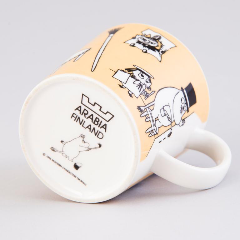 MOOMIN-MUG, porcelain, 'Office', Moomin Characters, Arabia 1996-2002.