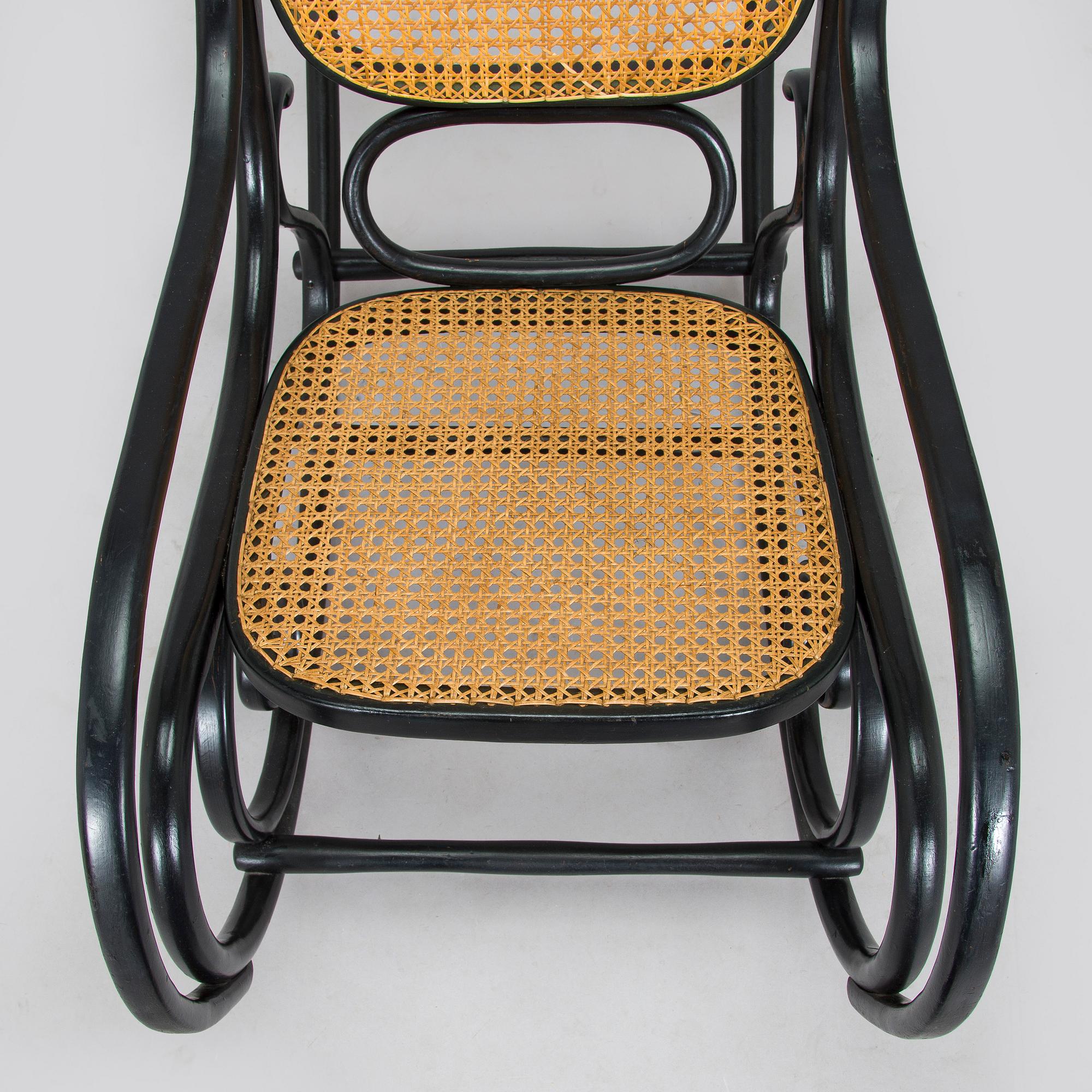 A mid-20th century Thonet style rocking chair.