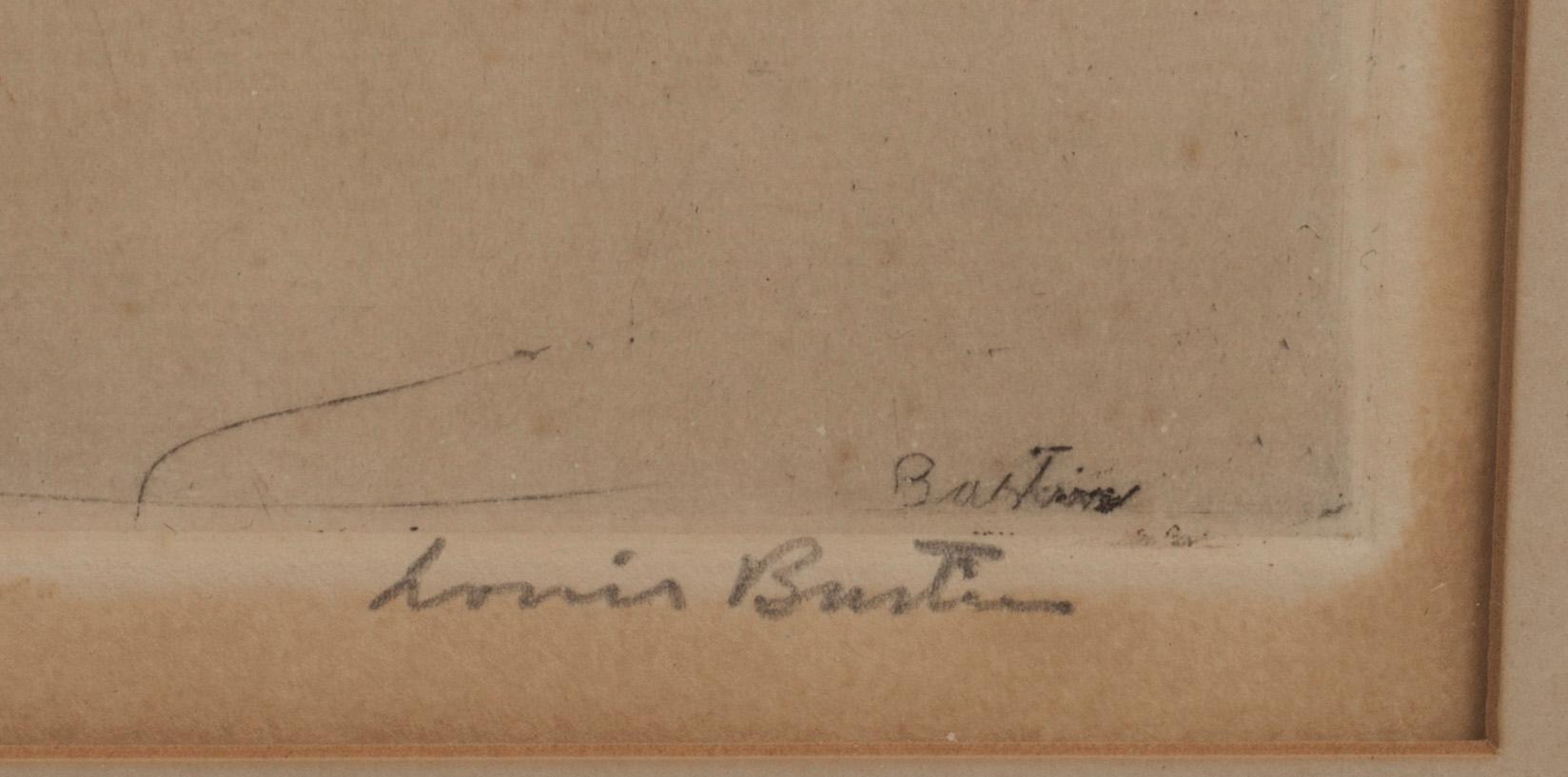 LOUIS BASTIN, 2 st, färgetsningar. Signerade och numrerade 13/90 respektive 5/75.