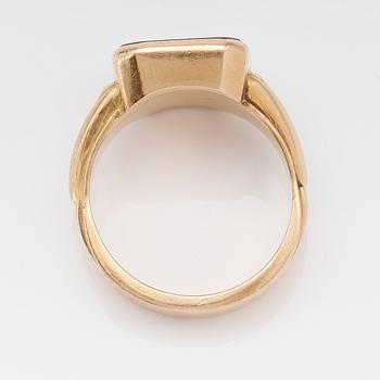 KLACKRING, 18K guld, svenska stämplar, 1971.