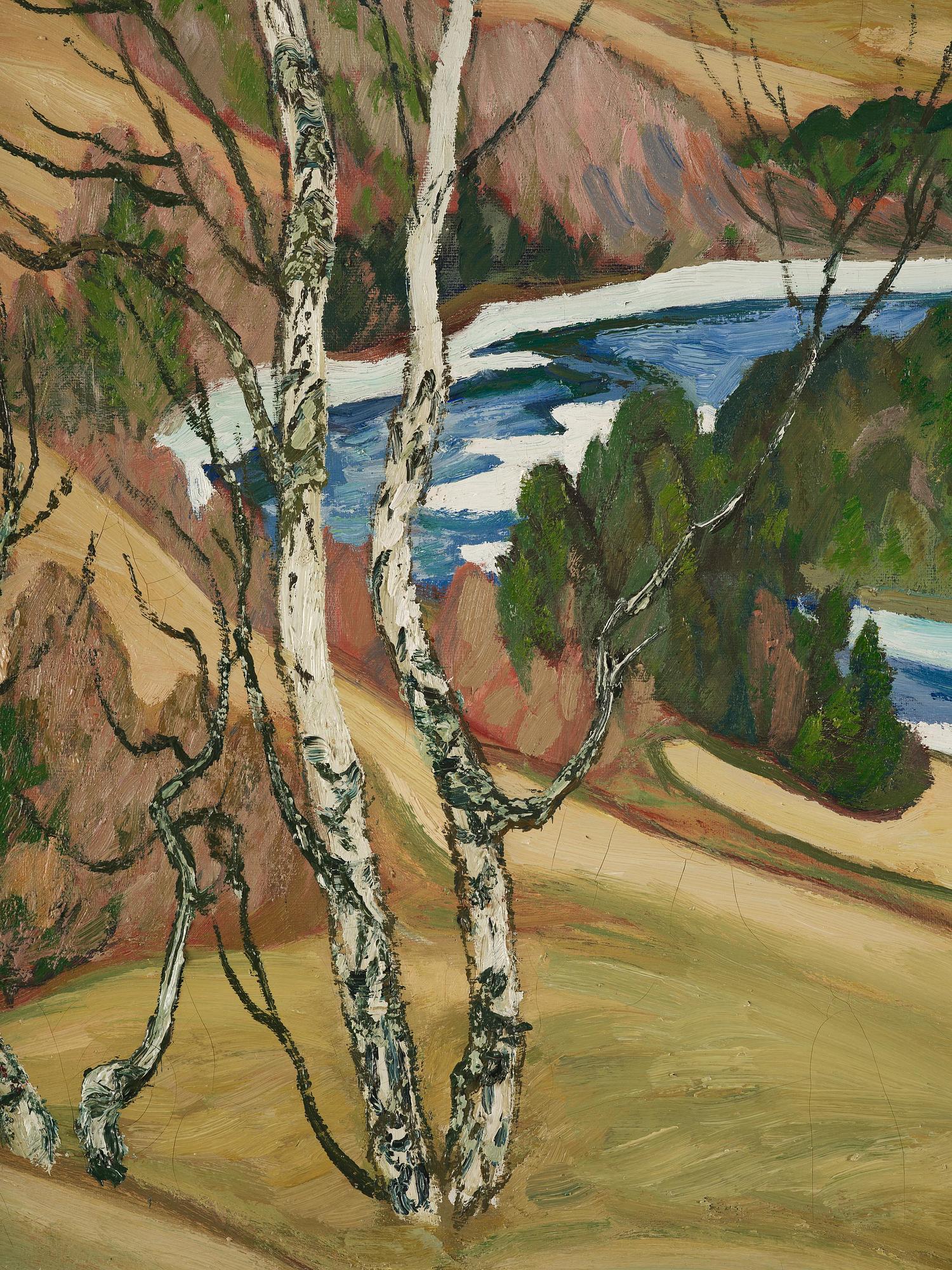 Helmer Osslund, "Islossning Ångermanälven".