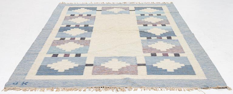 Karin Jönsson, matta, röllakan, signerad JK, ca 306 x 200 cm.