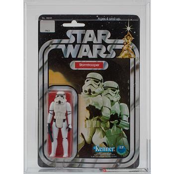 STAR WARS, Stormtrooper, 12 back-a, AFA 80 NM, Kenner 1978.