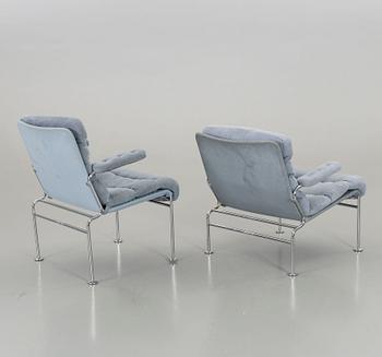 2 pcs of armchairs, "Birgitta", Bruno Mathsson by Dux,