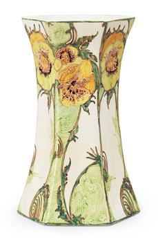 887. A Rozenburg den Haag painted eggshell porcelain vase, Holland circa 1900.