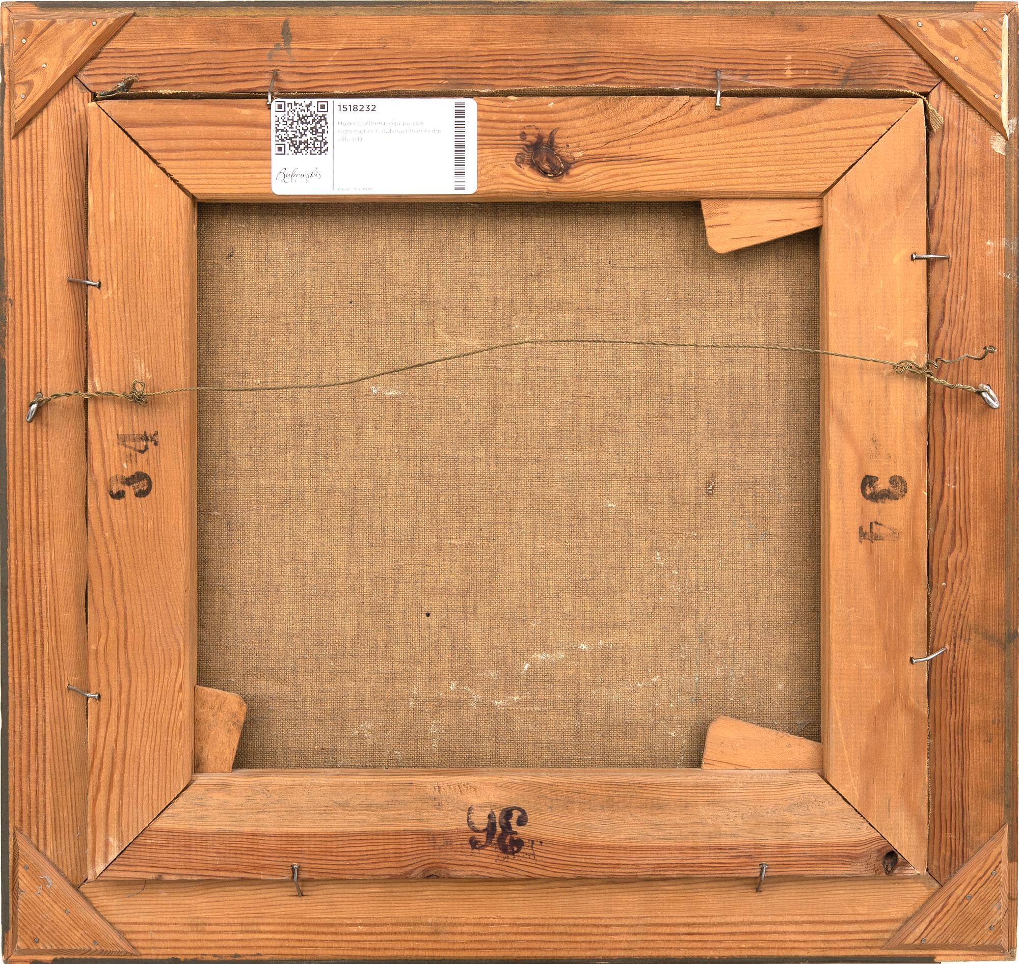 Hugo Carlberg, olja på duk signerad och daterad Bornholm -36.