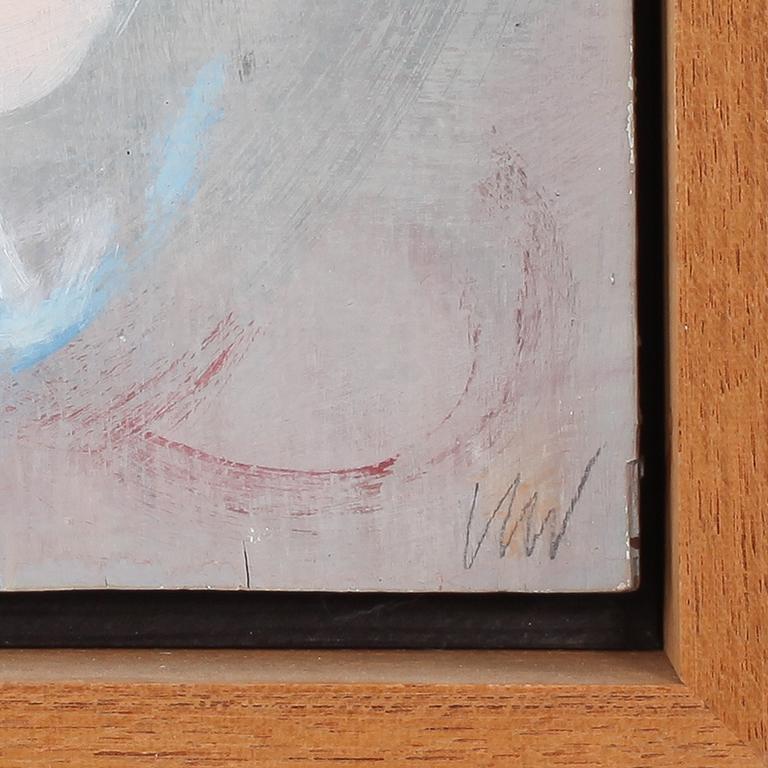 KARIN WIKSTRÖM, olja på pannå, monogramsignerad.