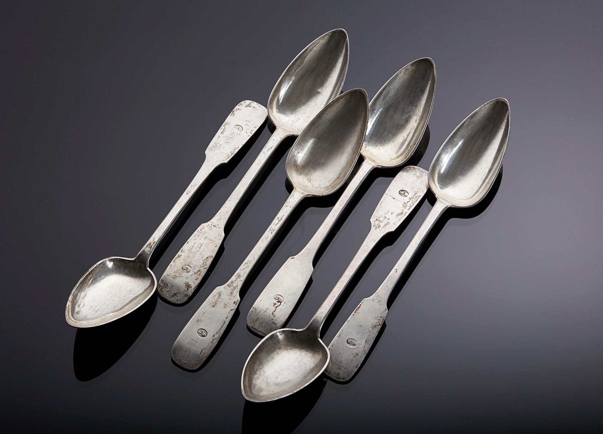 SKEDAR, 6 st silver. Vikt ca 342 g.