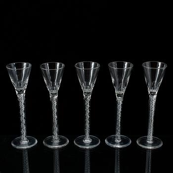 SPETSGLAS, 5 st, 1800/1900-tal.