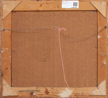 HUGO CARLBERG, olja på pannå, sign.