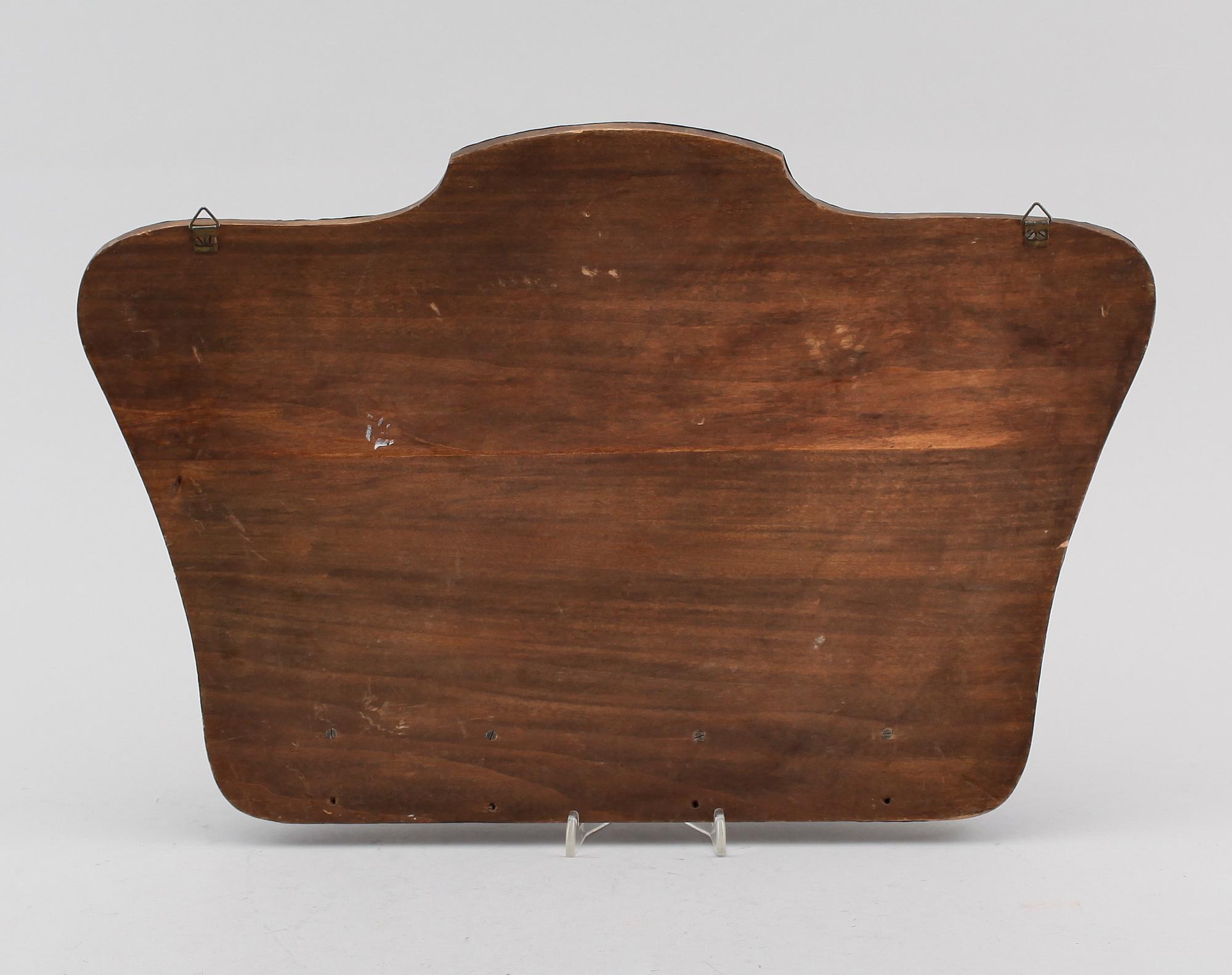 TIDNINGSSTÄLL, trä och mässing, 1900-talets början.