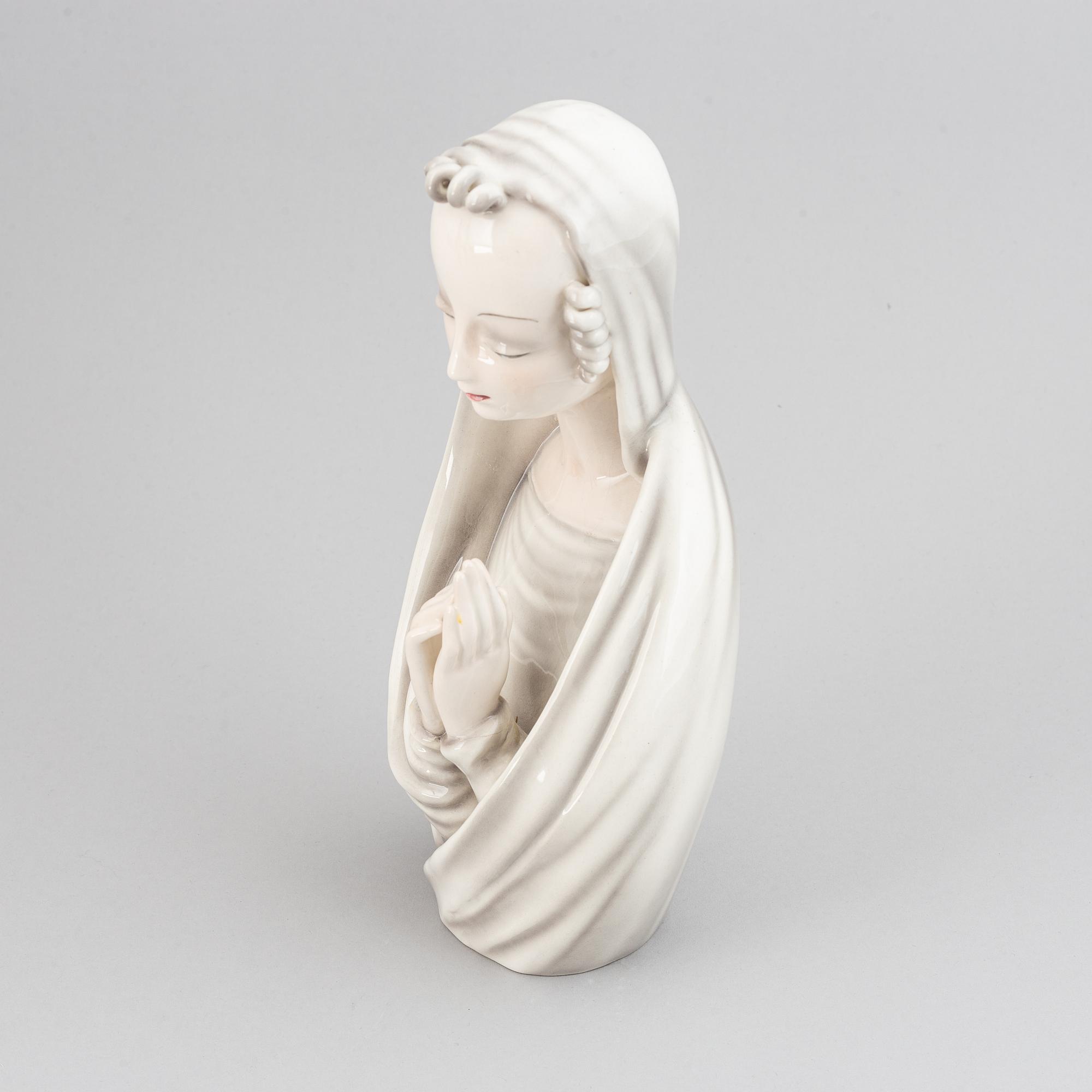 Rudolf Knörlein, figurin, keramik. Goldscheider, Österrike, formgiven omkring 1935.