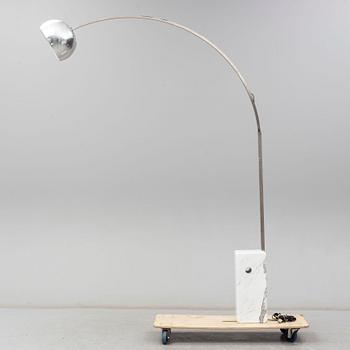 ACHILLE AND PIER CASTIGLIONI, floor lamp "Arco", Flos, Italy, designed 1962.