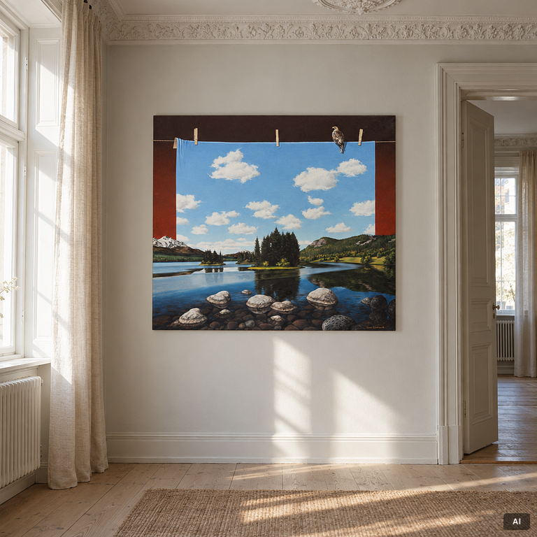 Frank Björklund, Surrealist landscape.