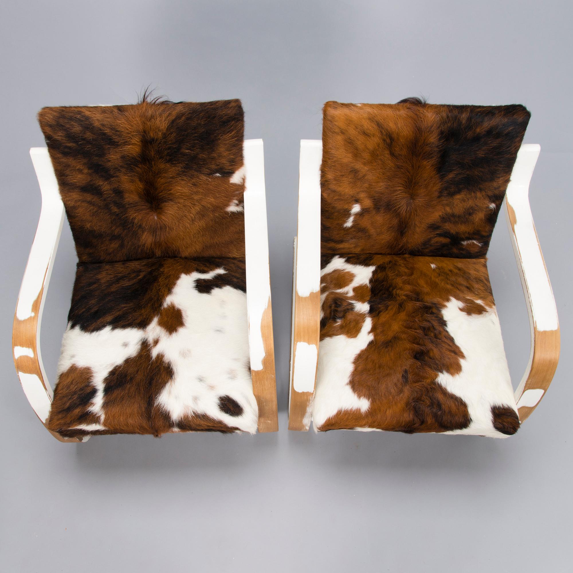 Alvar Aalto, nojatuolipari, malli 34/402,  O.Y. Huonekalu- ja Rakennustyötehdas A.B. 1950-luku.
