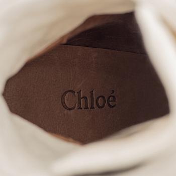 Chloé, a pair of wedge sneakers, size 37.