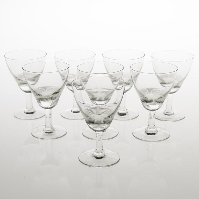 KAJ FRANCK, A set of 17 "Fennia" glasses, Nuutajärvi. Design 1951.