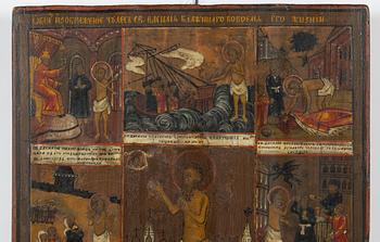 Ikon, Ryssland, 1800-tal, tempera på pannå.