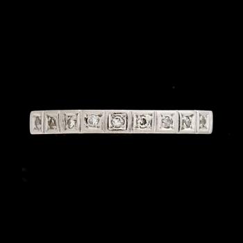 RINGAR, 3 st, 18K med åttkantslipade diamanter. Totalvikt ca 11,5g.