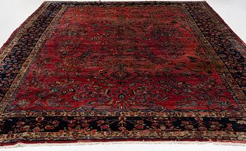 Matta, antik Sarouk, s.k. "amerikansk", västra Persien. 509 x 327 cm.