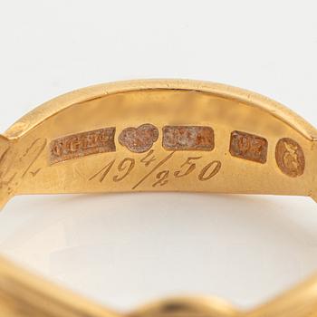 Ring, 18K gold, Masonic ring.