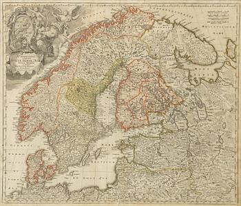 Johann Baptist Homann, "Scandinavia".