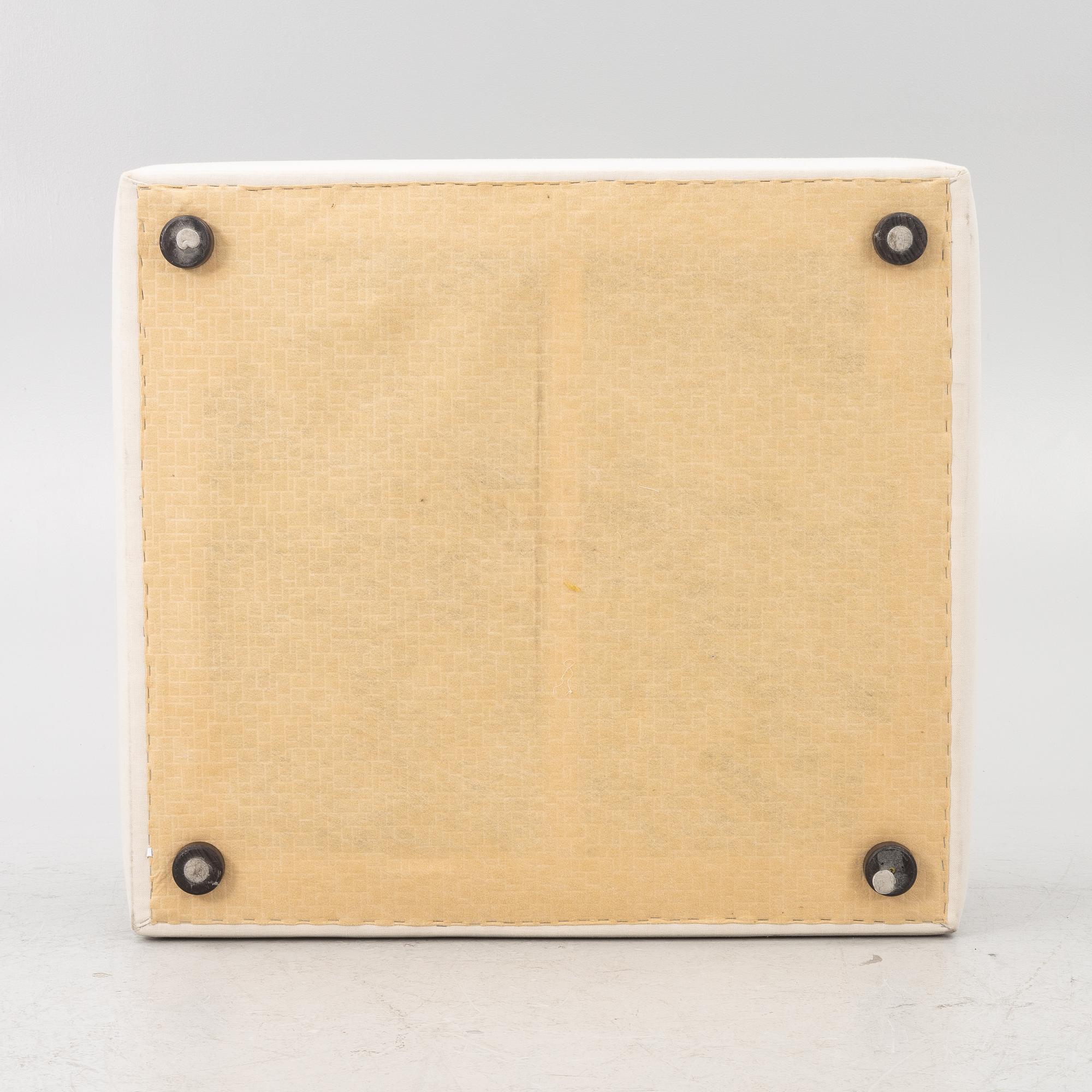 Pouf, "Rosso Ottoman Linen Look", Layered.