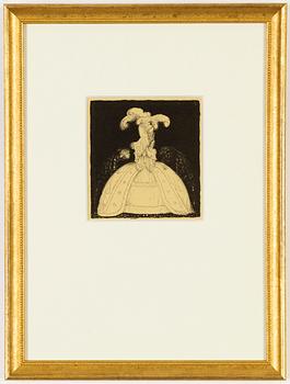 John Bauer, lithograph from "Troll", 1915, signed B in the print.