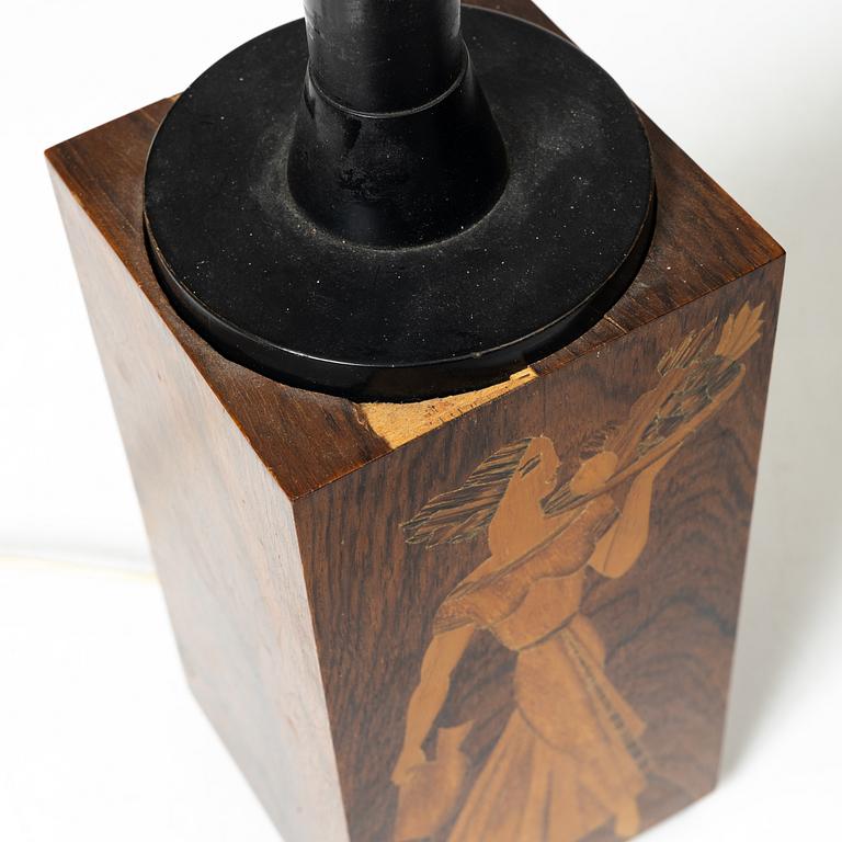 Mjölby Intarsia, a table lamp, 1930s.