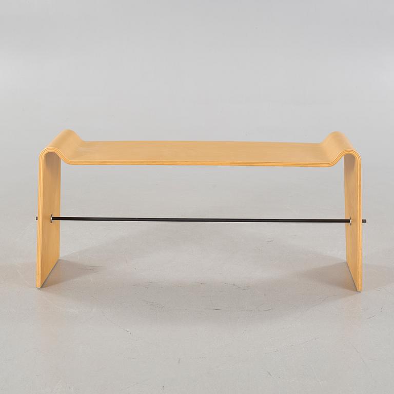 A "Söndag / O62" bench, designed by Annette Petersson & Lotta Josefsson for Blå Station, model launched 1996.