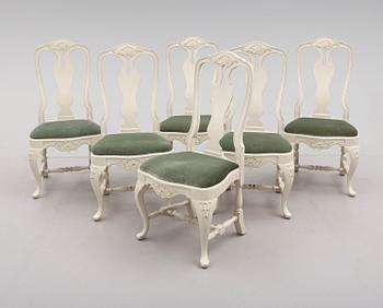 STOLAR, 6 st, rokokostil, 1900-talets första hälft.