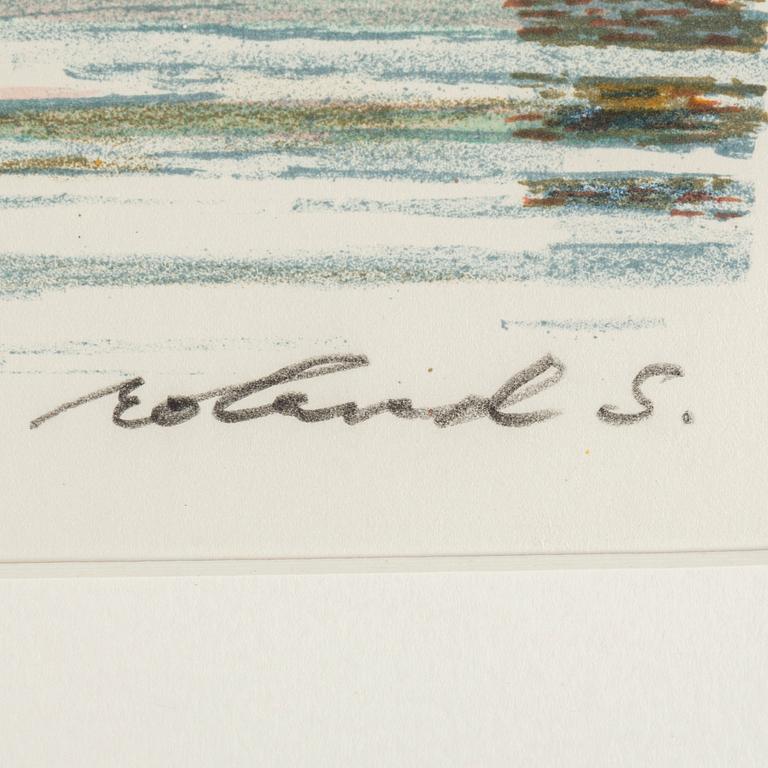 ROLAND SVENSSON, lithograph in colours, signed 294/350.