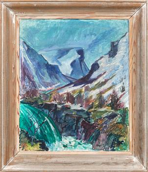 Kjell Leander-Engström, mountain landscape.