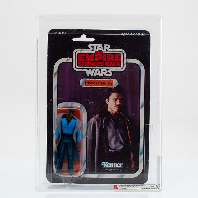 STAR WARS, Lando Calrissian, Han Solo (Hoth Battle Gear) & FX-7 (Medical Droid), ESB & ROTJ, AFA, Kenner 1980-1983.