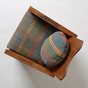 Axel Einar Hjorth, a stained pine easy chair "Utö", Nordiska Kompaniet, Sweden 1930's.