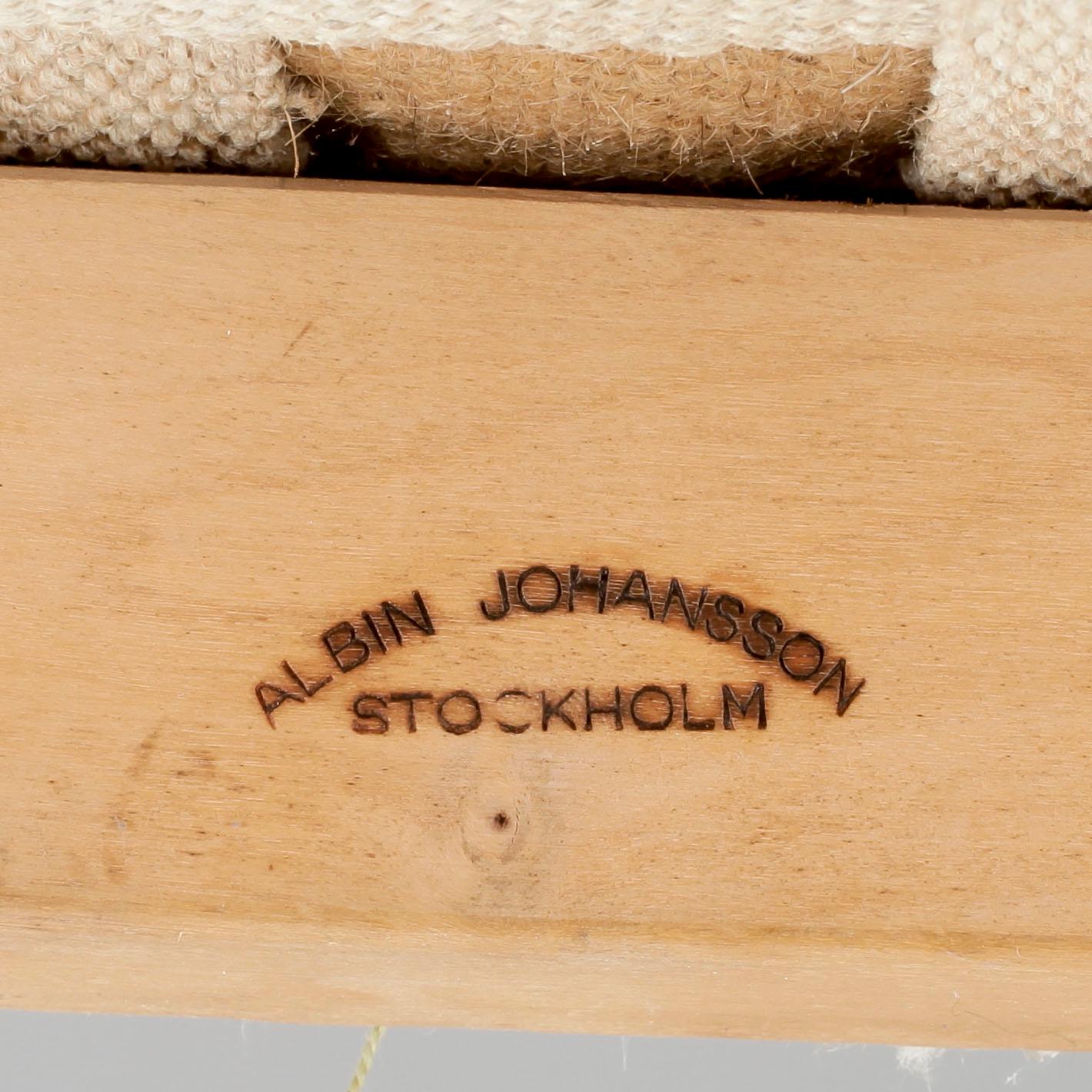 KARMSTOLAR, 6 st, Albin Johansson, Stockholm, 1950/60-tal.