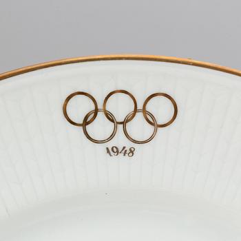 Louise Adelborg, a 58 pcs Olympic Games 1948 porcelain dinner service, Rörstrand, Sweden.