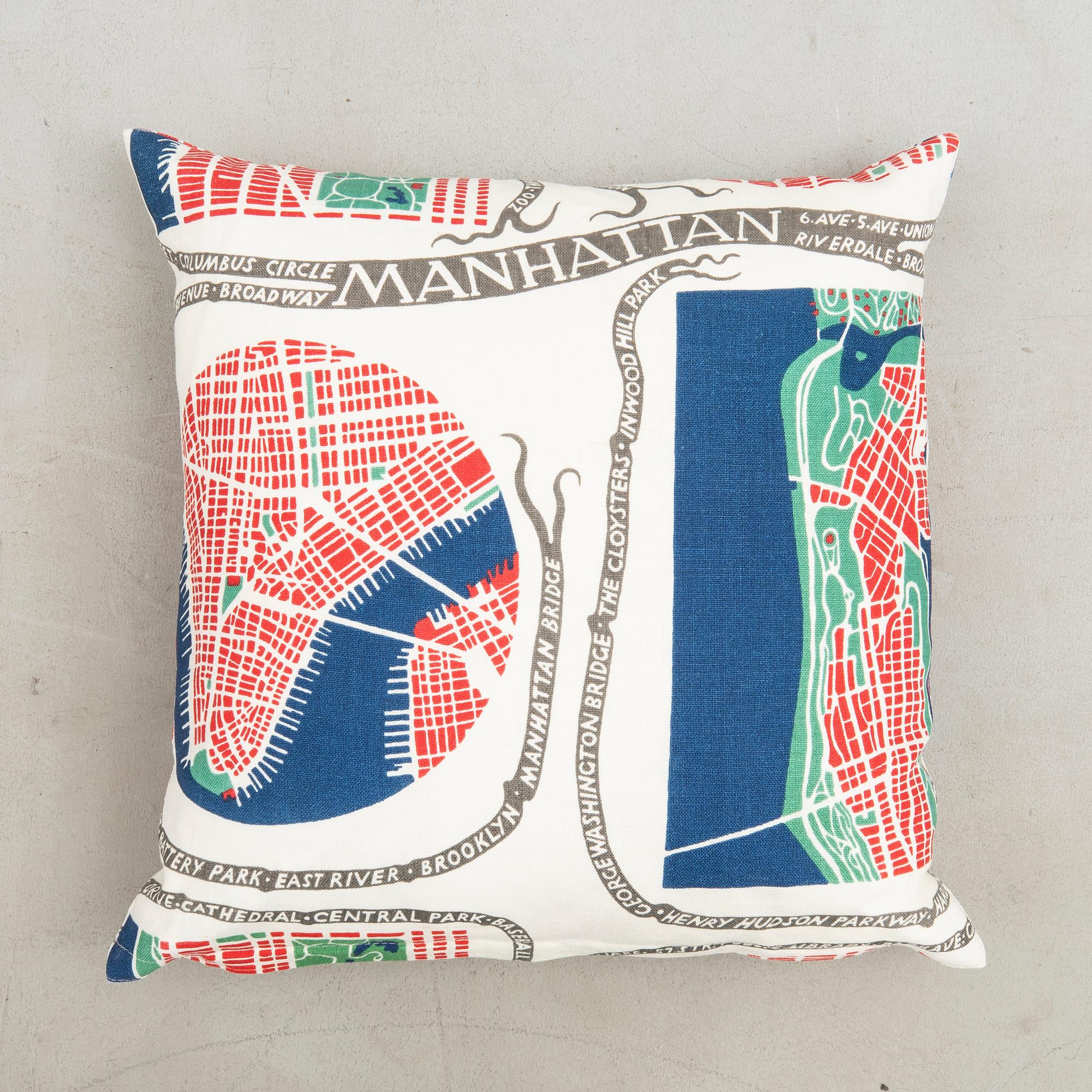 Josef Frank, Cushions, a pair, Svenskt Tenn Company.