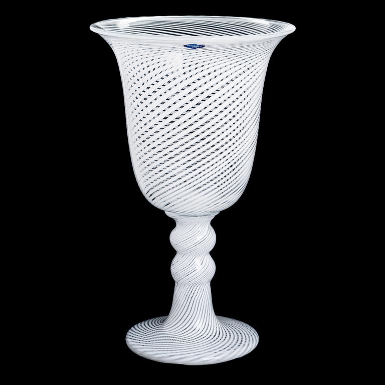 Heikki Orvola, a goblet, signed Heikki Orvola Nuutajärvi.
