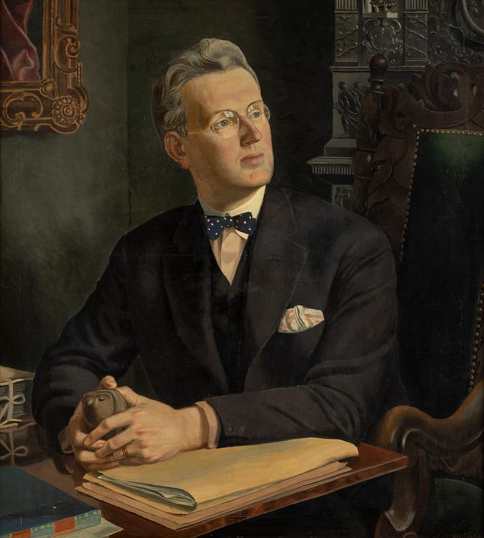 Arvid Fougstedt, olja på duk, signerad och daterad 1932.