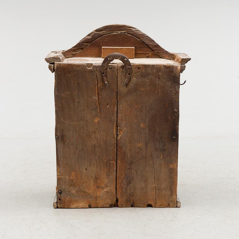 HÄNGSKÅP, allmoge, Skåne, märkt HHS 1843.