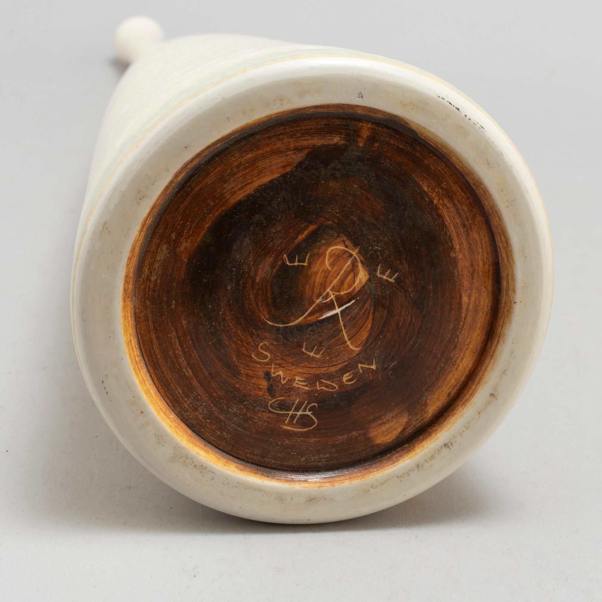 Carl-Harry Stålhane, vas, stengods, ur 1948 års serie, Rörstrand 1950-tal.