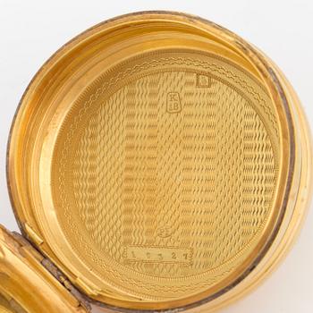 PILLERASK, 18 k guld, omkring år 1900.