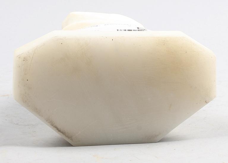 SKULPTUR, alabaster. 1900-tal.