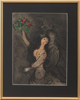 MARC CHAGALL, färglitografi.