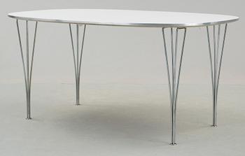 MATBORD, "Superellips" design Piet Hein och Bruno Mathsson för Fritz Hansen, Danmark, daterad 1978.