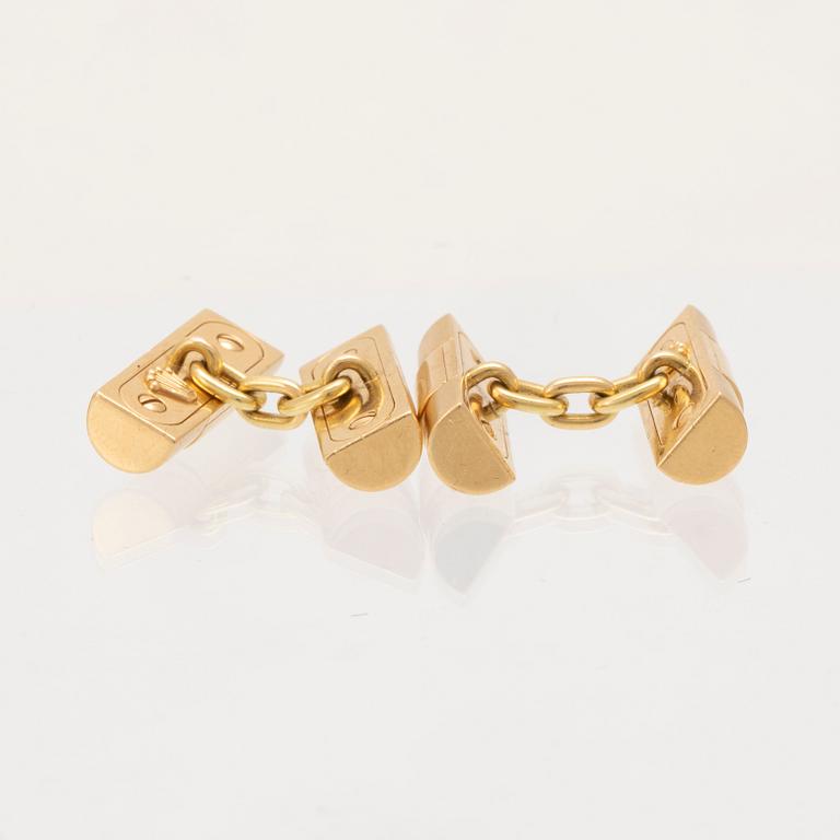Rolex, manschettknappar ett par 18K guld.