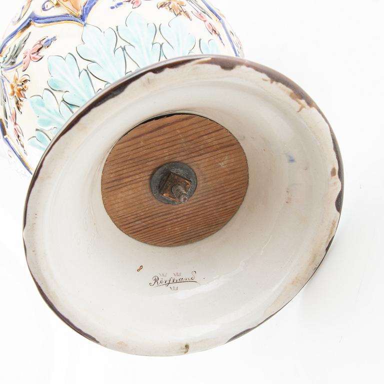 Vase Rörstrand around 1900 majolica.