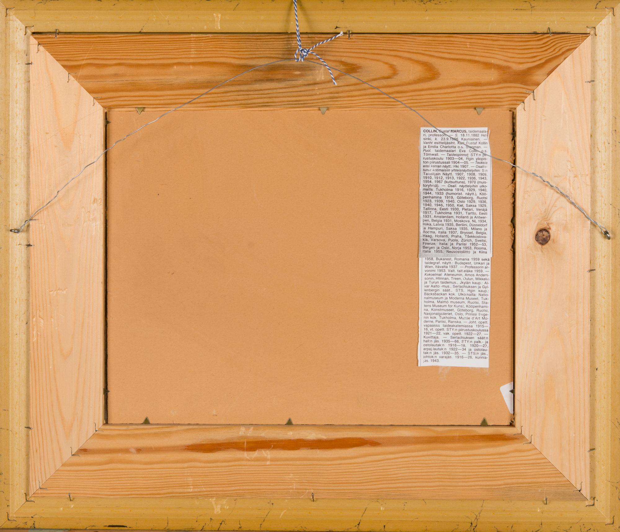 MARCUS COLLIN, pastel, signed and dated -32.