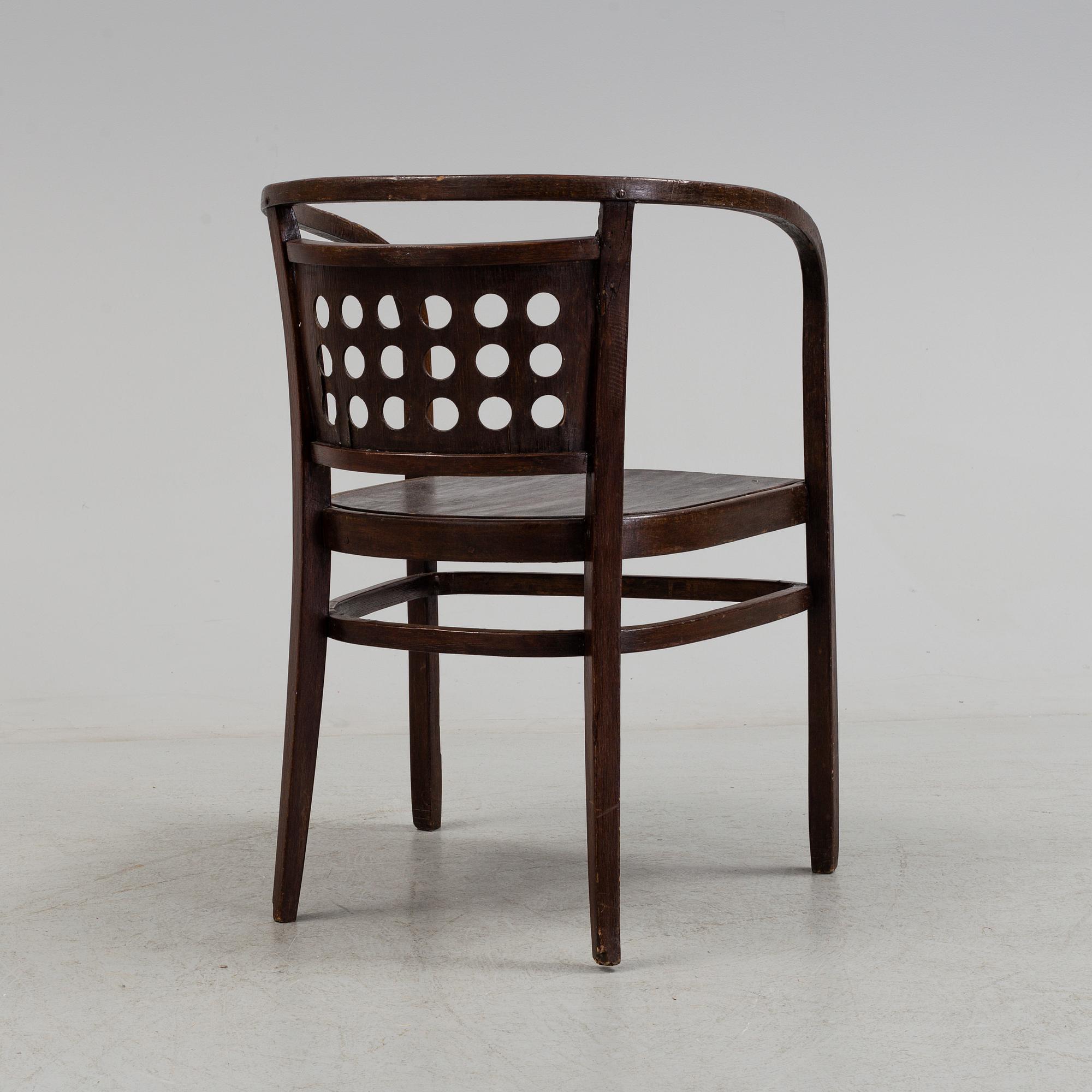 OTTO WAGNER, karmstol, Jacob & Josef Kohn, Wien, 1900-talets början.